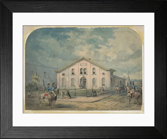 Framed Print : Armory of First City Troop - escorted Washington and every p Framed Print : Armory of First City Troop - escorted Washington and every p