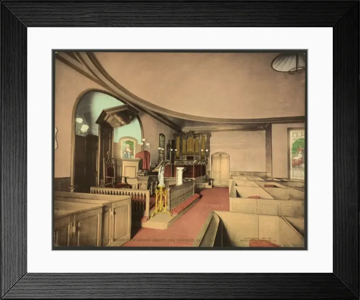 Framed Print : St. Johns Church from Patrick Henrys pew, Richmond, Virgin Framed Print : St. Johns Church from Patrick Henrys pew, Richmond, Virgin