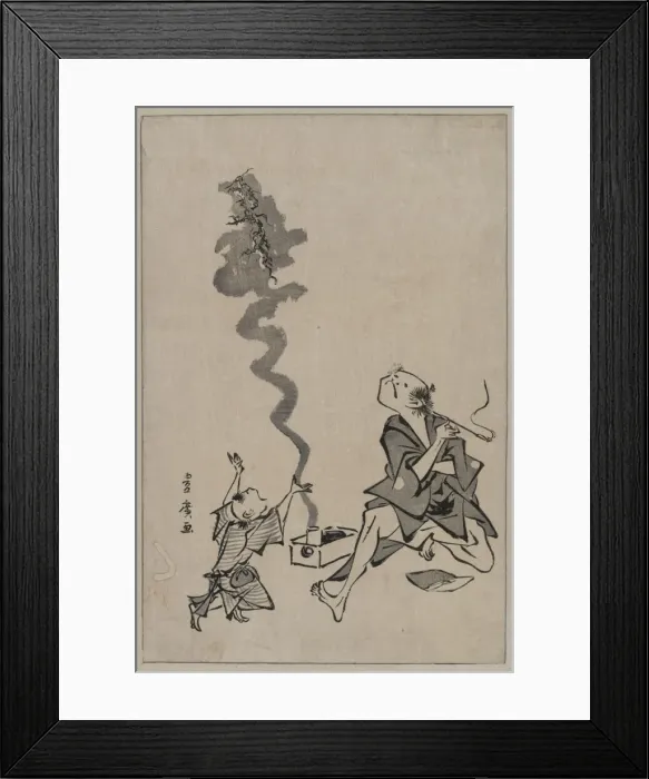 Framed Print : Toba-e correspondence of a Chinese sage Framed Print : Toba-e correspondence of a Chinese sage