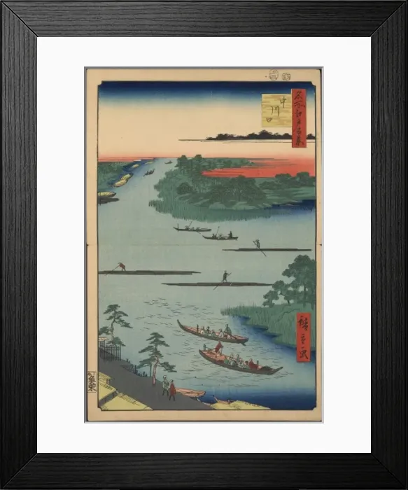 Framed Print : Nakagawa river mouth Framed Print : Nakagawa river mouth