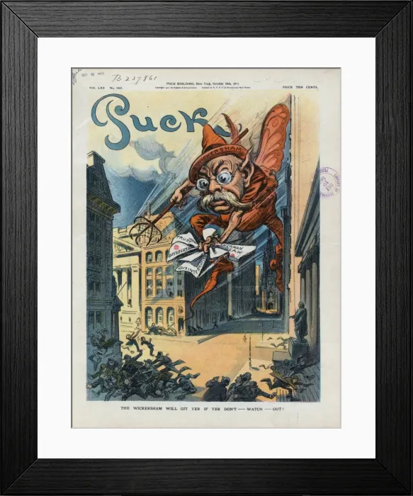 Framed Print : The Wickersham will git yer if yer don t - watch - out Framed Print : The Wickersham will git yer if yer don t - watch - out