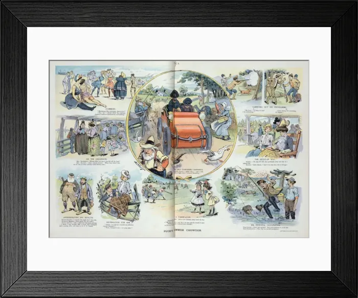 Framed Print : Pucks summer chowder Framed Print : Pucks summer chowder