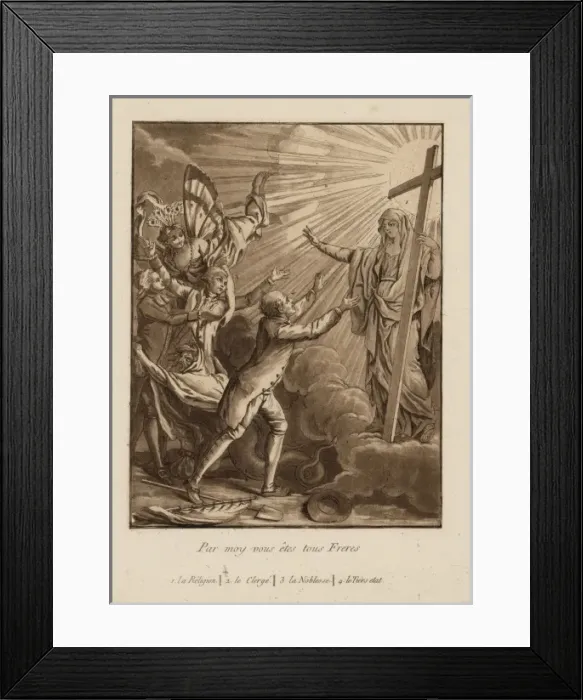 Framed Print : Par moy vous etes tous freres Framed Print : Par moy vous etes tous freres