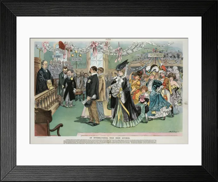 Framed Print : An international high noon divorce Framed Print : An international high noon divorce