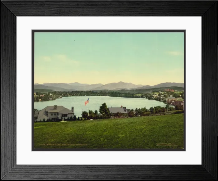 Framed Print : Mirror Lake, Adirondack Mountains Framed Print : Mirror Lake, Adirondack Mountains