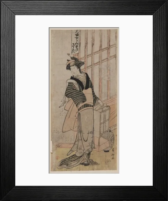 Framed Print : Mimasu Tokujiro in the role of San Mimasu Tokujir? in the ro Framed Print : Mimasu Tokujiro in the role of San Mimasu Tokujir? in the ro