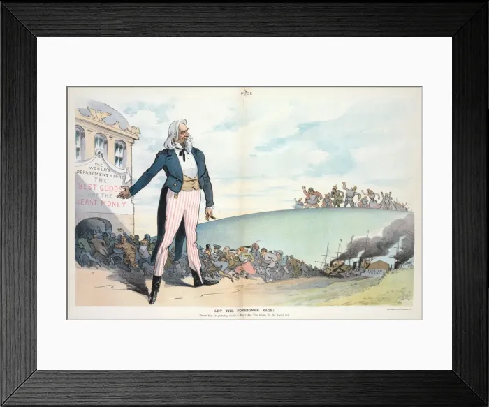 Framed Print : Let the foreigner rage Framed Print : Let the foreigner rage