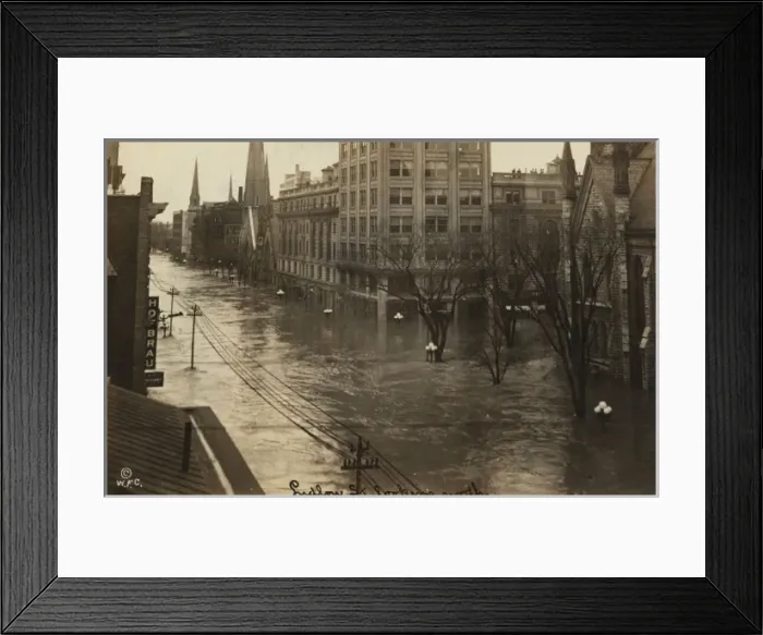 Framed Print : Ludlow St. looking north Framed Print : Ludlow St. looking north