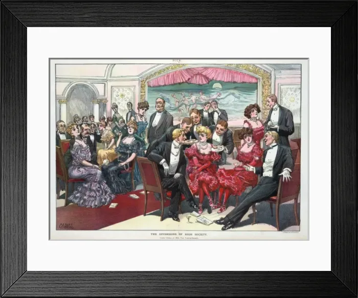 Framed Print : The diversions of high society Framed Print : The diversions of high society