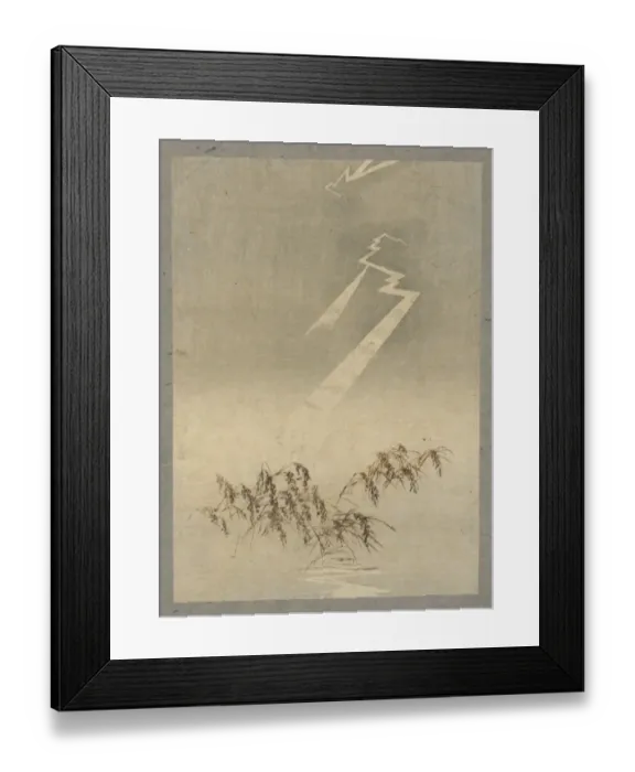 Framed Print : Thunder and lightning over rice grain Framed Print : Thunder and lightning over rice grain