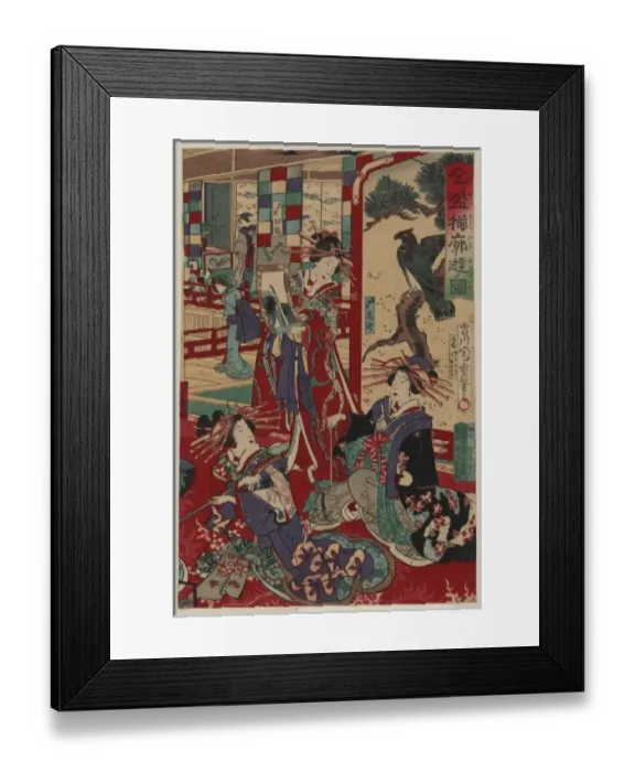Framed Print : The complete views of competing brothel houses Framed Print : The complete views of competing brothel houses