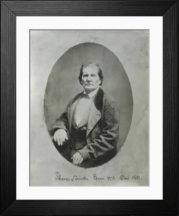 Framed Print : Thomas Lincoln, born 1779, died 1851 Framed Print : Thomas Lincoln, born 1779, died 1851