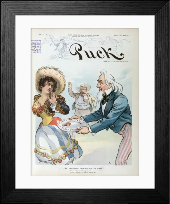 Framed Print : The proposed concession to Cuba Framed Print : The proposed concession to Cuba