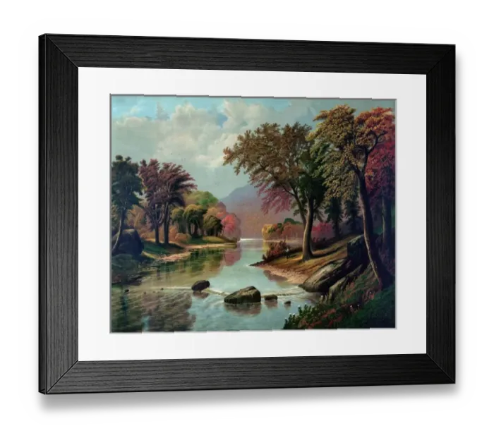 Framed Print : Autumn on the Wissahicon Framed Print : Autumn on the Wissahicon
