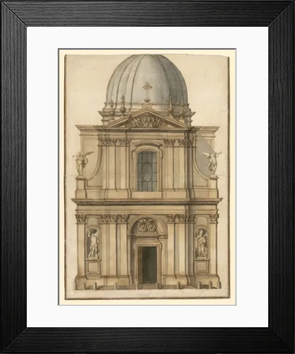 Framed Print : Church of SS. Claudius and Andrew of the Burgundians, Rome Framed Print : Church of SS. Claudius and Andrew of the Burgundians, Rome