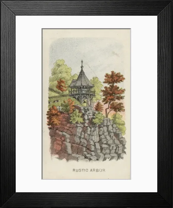 Framed Print : Rustic arbor Framed Print : Rustic arbor