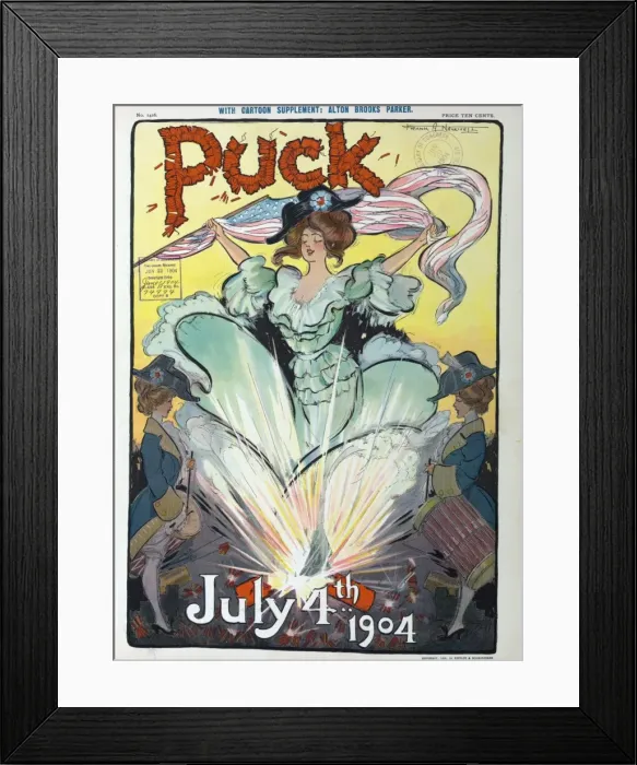 Framed Print : Puck July 4th 1904 Framed Print : Puck July 4th 1904