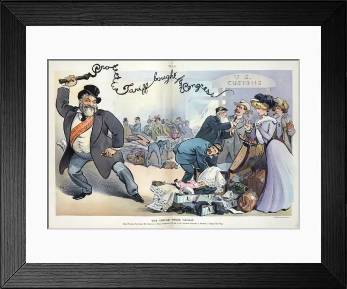 Framed Print : The custom house ordeal Framed Print : The custom house ordeal