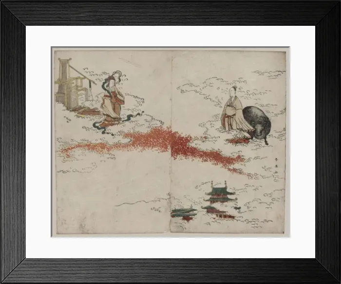 Framed Print : Weaver maiden and the ox herder Framed Print : Weaver maiden and the ox herder