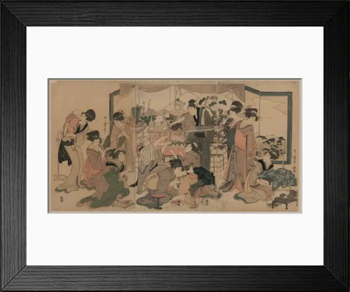 Framed Print : Festival of the god of good fortune, Ebisu Framed Print : Festival of the god of good fortune, Ebisu