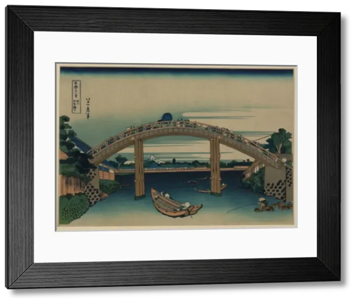 Framed Print : Beneath Mannen Bridge, Fukagawa Framed Print : Beneath Mannen Bridge, Fukagawa
