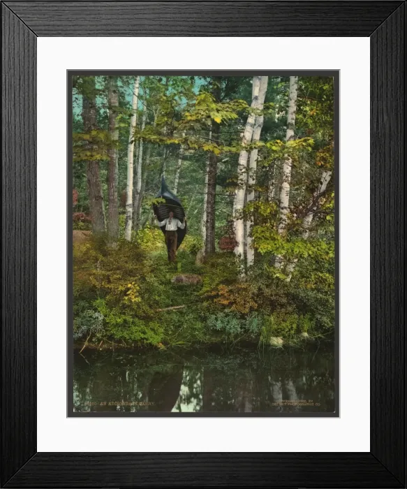Framed Print : An Adirondack carry Framed Print : An Adirondack carry
