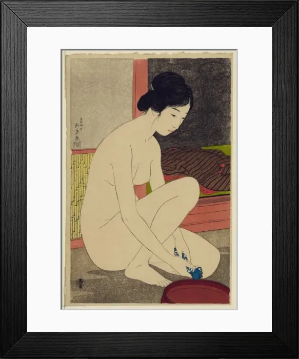 Framed Print : Woman after a bath Framed Print : Woman after a bath