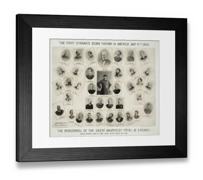 Framed Print : The first dynamite bomb thrown in America May 4th, 1886 Framed Print : The first dynamite bomb thrown in America May 4th, 1886
