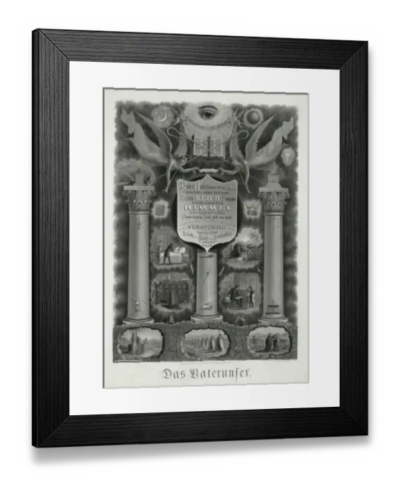 Framed Print : Das vaternuser Framed Print : Das vaternuser