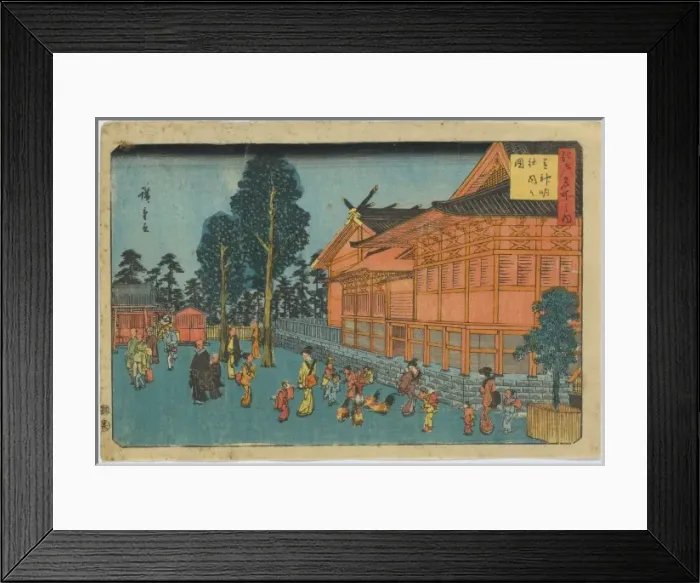 Framed Print : Precinct of Shiba Shinmei Shrine Framed Print : Precinct of Shiba Shinmei Shrine