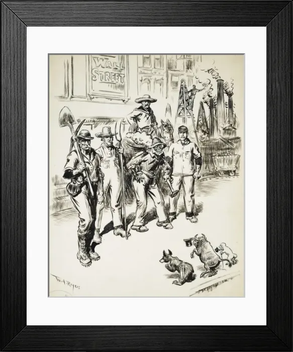 Framed Print : The makers of Wall Street Framed Print : The makers of Wall Street