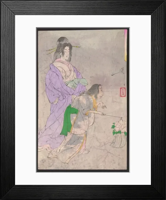 Framed Print : Peony lantern Framed Print : Peony lantern