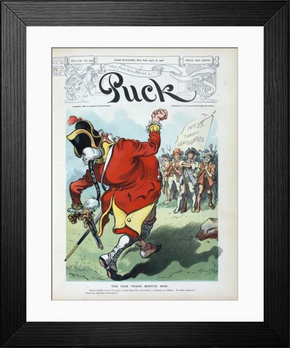 Framed Print : The fair trade minute men Framed Print : The fair trade minute men