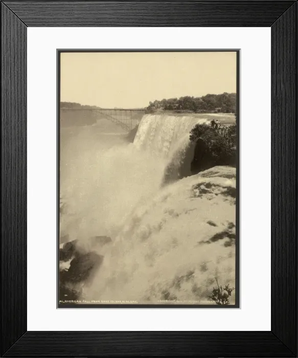 Framed Print : American Fall from Goat Island, Niagara Framed Print : American Fall from Goat Island, Niagara