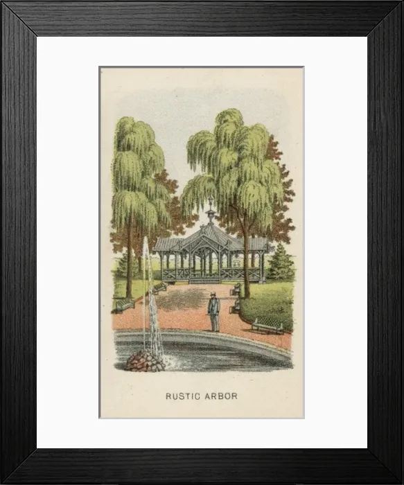 Framed Print : Rustic arbor Framed Print : Rustic arbor