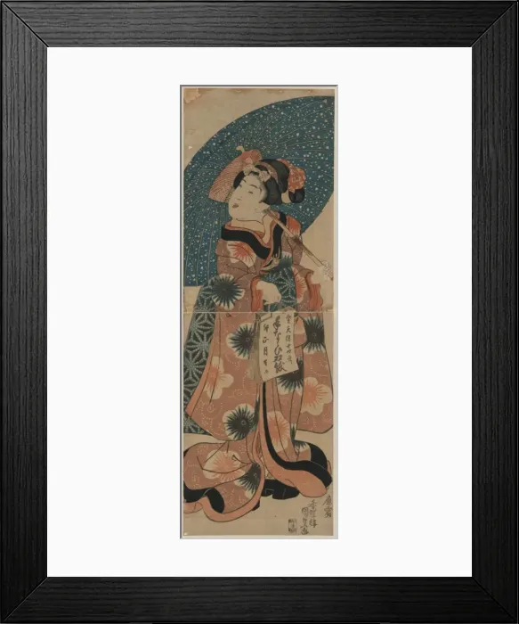 Framed Print : Young lady carrying a calendar Framed Print : Young lady carrying a calendar