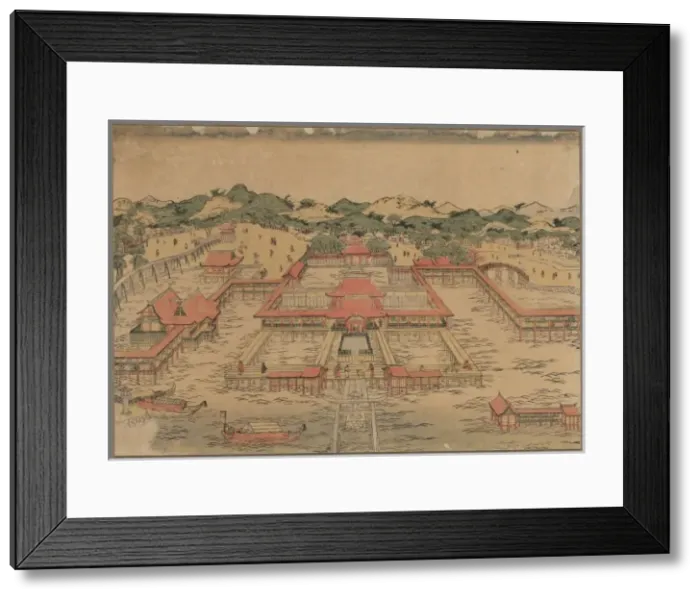 Framed Print : A perspective picture of Itsukushima Shrine Framed Print : A perspective picture of Itsukushima Shrine