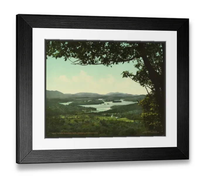 Framed Print : Lower Saranac Lake, Adirondack Mountains Framed Print : Lower Saranac Lake, Adirondack Mountains