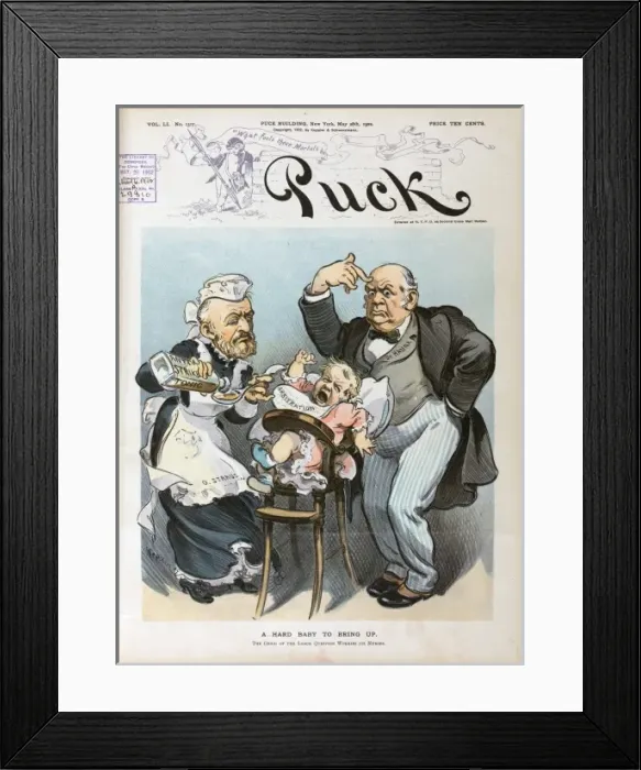 Framed Print : A hard baby to bring up Framed Print : A hard baby to bring up