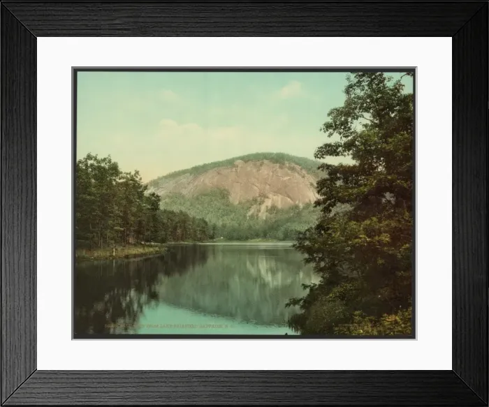 Framed Print : Bald Face from Lake Fairfield, Sapphire, N. C Framed Print : Bald Face from Lake Fairfield, Sapphire, N. C