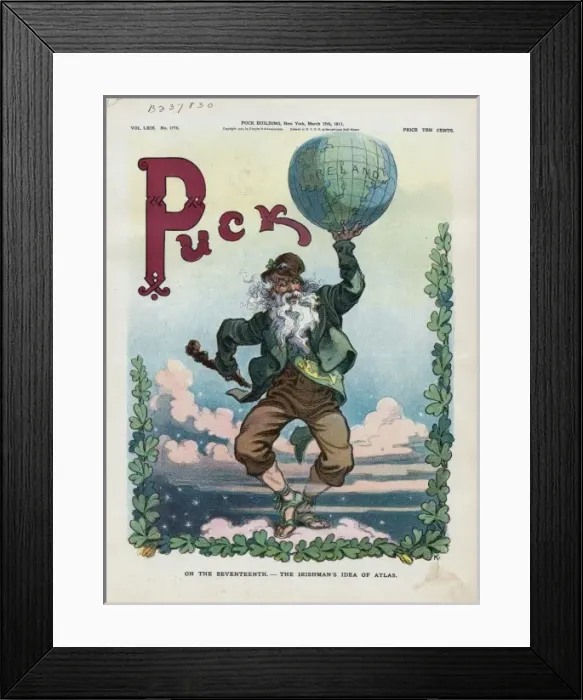 Framed Print : On the seventeenth - the Irishmans idea of Atlas Framed Print : On the seventeenth - the Irishmans idea of Atlas