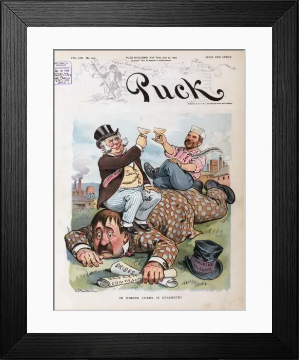Framed Print : In unions there is strength Framed Print : In unions there is strength