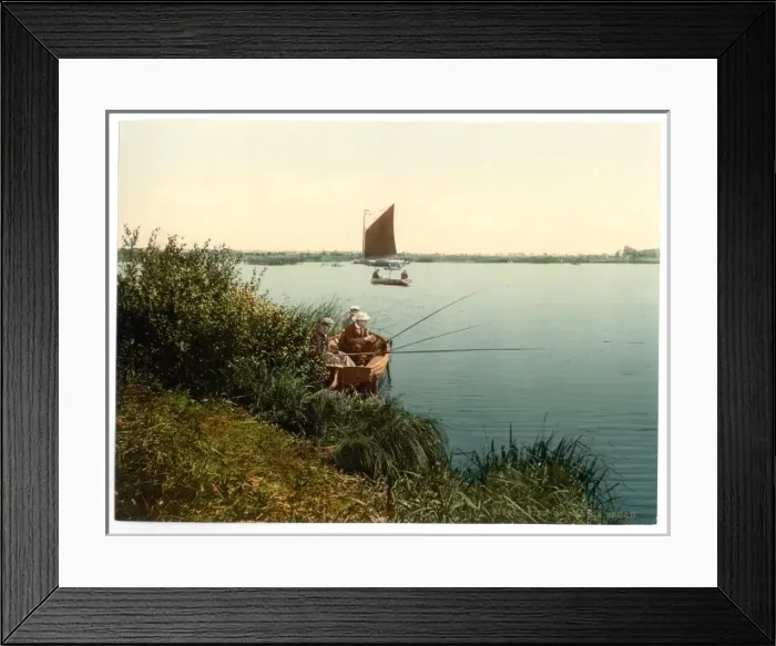 Framed Print : View on the river, Barton Broad, England Framed Print : View on the river, Barton Broad, England