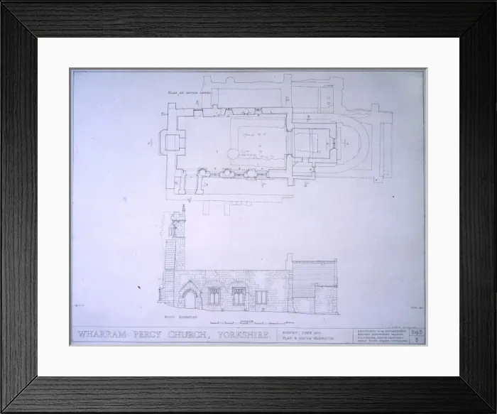 Framed Print : Church plan Framed Print : Church plan