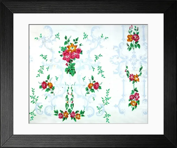 Framed Print : 19th century Wallpaper Framed Print : 19th century Wallpaper