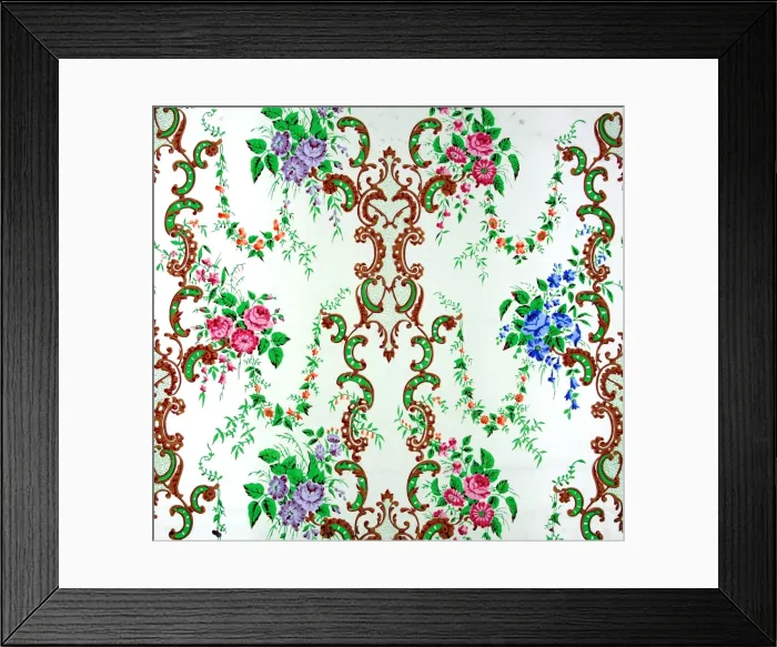 Framed Print : 19th century Wallpaper Framed Print : 19th century Wallpaper