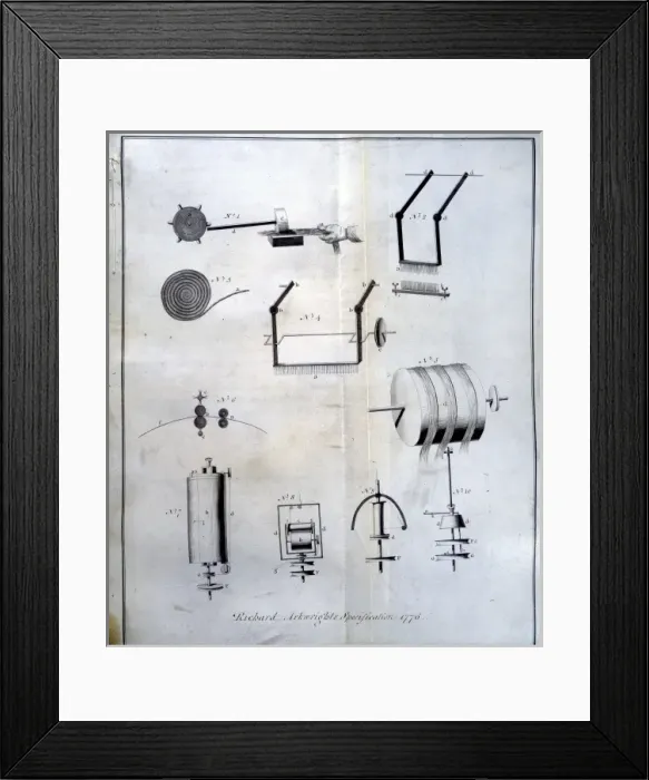 Framed Print : Arkwrights spinning machine Framed Print : Arkwrights spinning machine