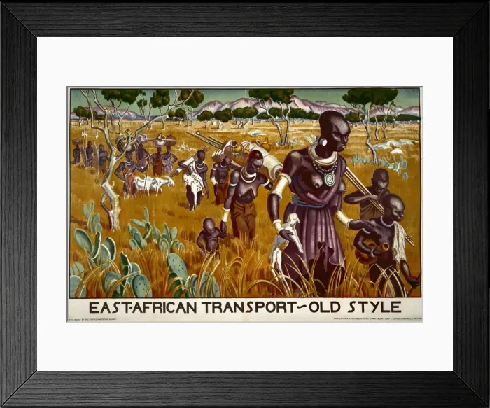 Framed Print : East Africa Transport poster Framed Print : East Africa Transport poster