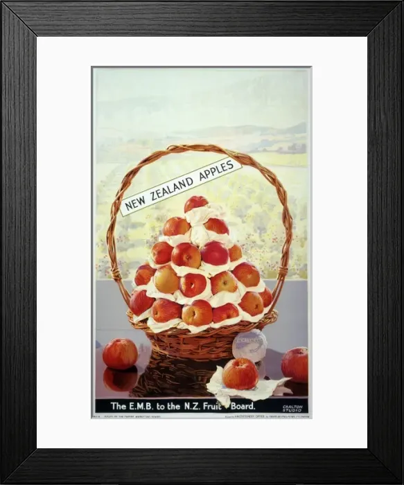Framed Print : New Zealand apples poster Framed Print : New Zealand apples poster