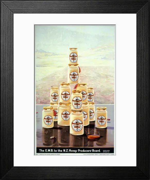 Framed Print : New Zealand honey poster Framed Print : New Zealand honey poster